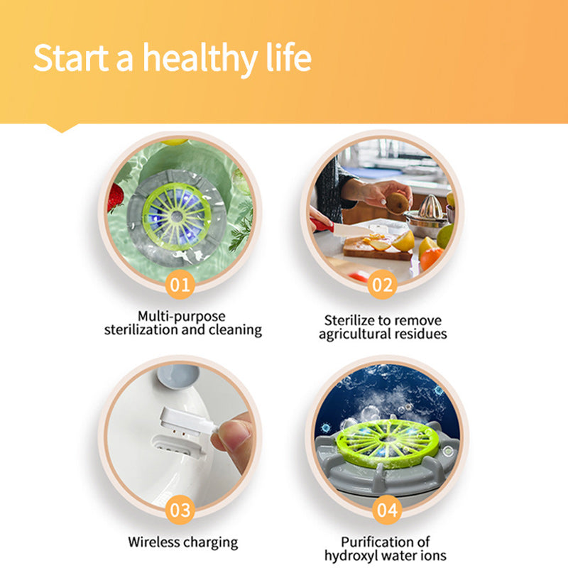 FreshSwirl | Leistungsstarke Wirbelreinigung für sicheres, pestizidfreies Obst und Gemüse