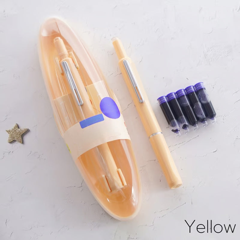 InkFlow - Einziehbarer Füllfederhalter mit sanftem Schreibkomfort | 1+1 GRATIS