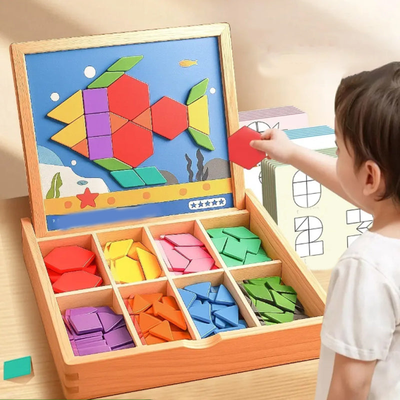 MagniPlay – Magnetisches Holzpuzzle-Spiel | 50% RABATT