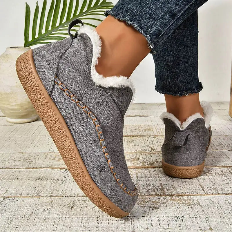Winterschuhe Damen Gefüttert mit Fell