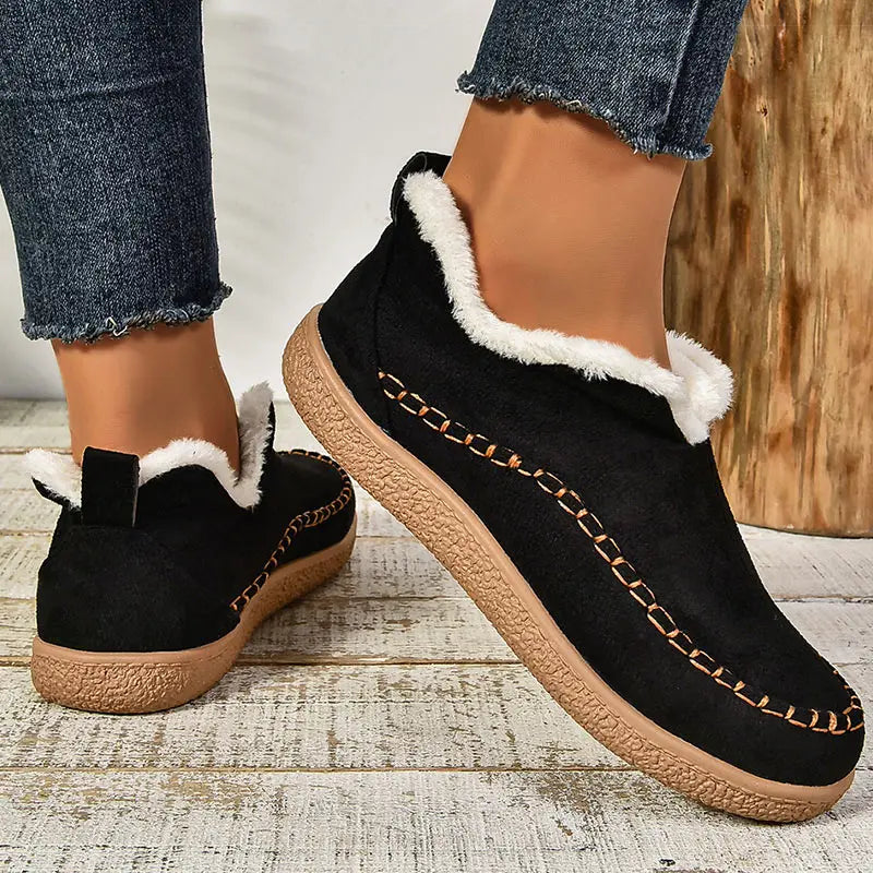 Winterschuhe Damen Gefüttert mit Fell