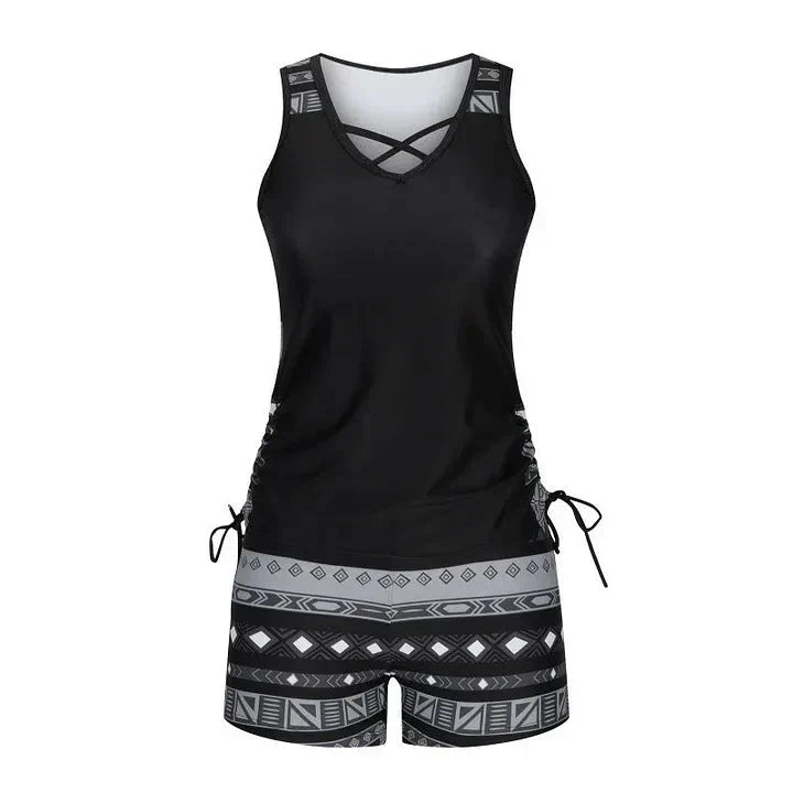 Marevia - Tankini-Badeanzug-Set mit verstellbaren Seiten