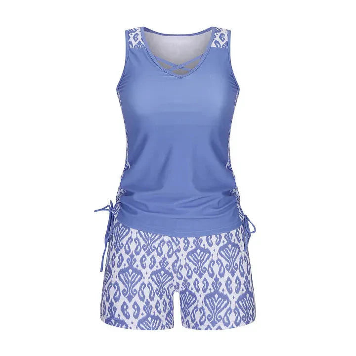 Marevia - Tankini-Badeanzug-Set mit verstellbaren Seiten