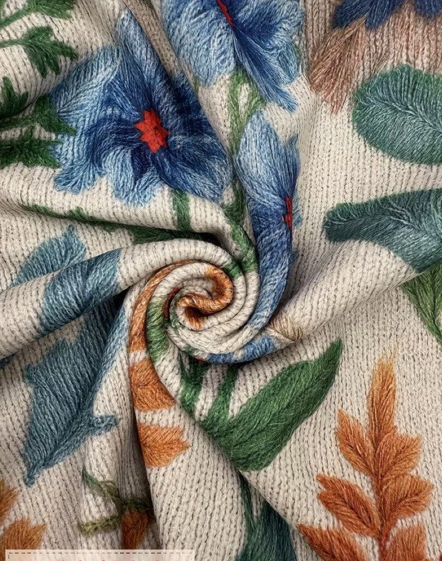 Tabitha | Damen Floral Zip Cardigan