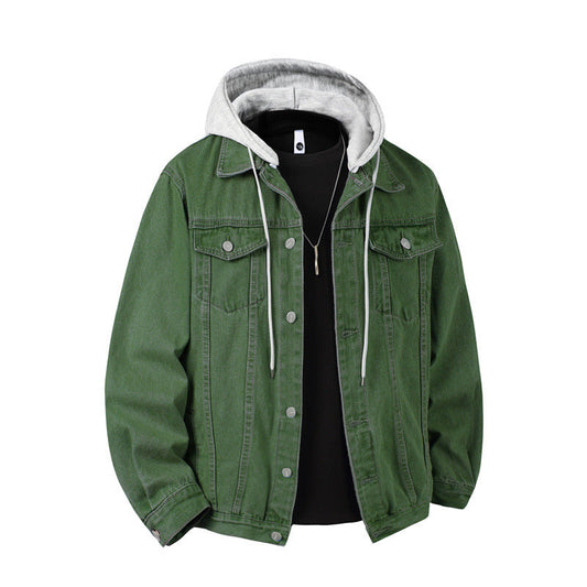 Herrenjacke mit Kapuze und Brusttaschen