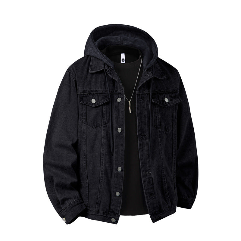 Herrenjacke mit Kapuze und Brusttaschen