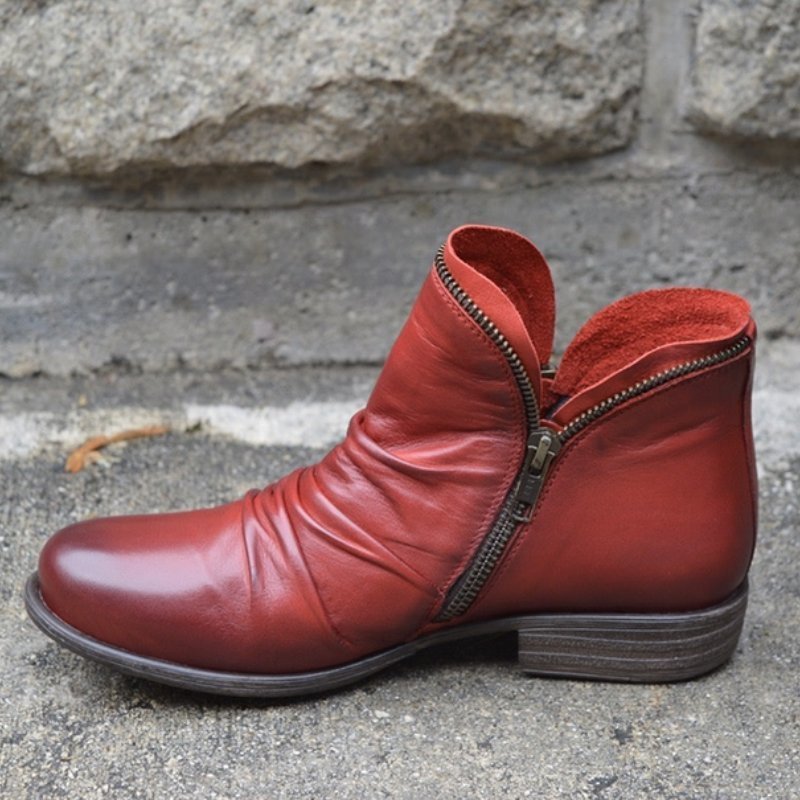 50% RABATT | Brigitte - Schicke Leder-Stiefel [Letzter Tag Rabatt]