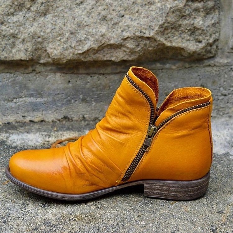 50% RABATT | Brigitte - Schicke Leder-Stiefel [Letzter Tag Rabatt]