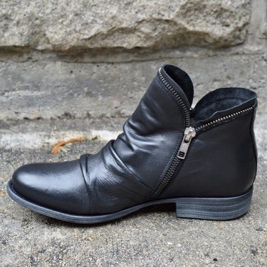 50% RABATT | Brigitte - Schicke Leder-Stiefel [Letzter Tag Rabatt]