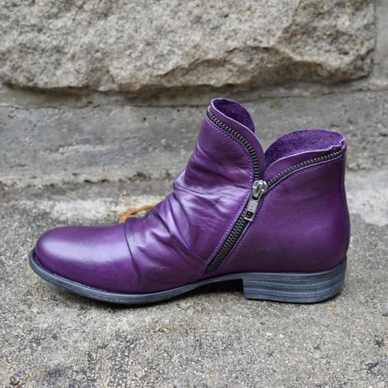 50% RABATT | Brigitte - Schicke Leder-Stiefel [Letzter Tag Rabatt]