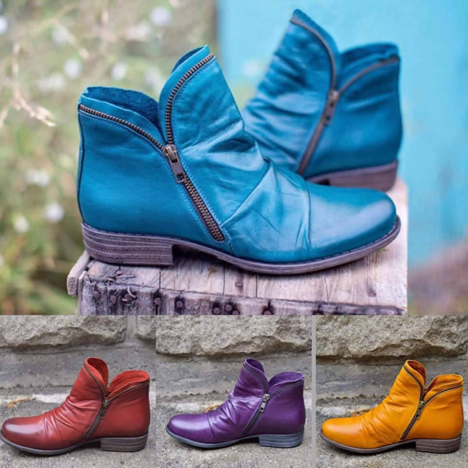 50% RABATT | Brigitte - Schicke Leder-Stiefel [Letzter Tag Rabatt]