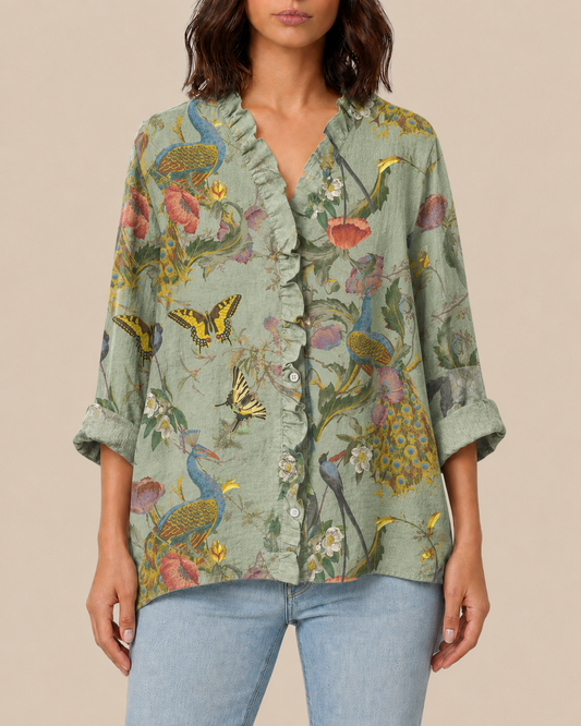 Camryn | Bluse mit Künstlerprint