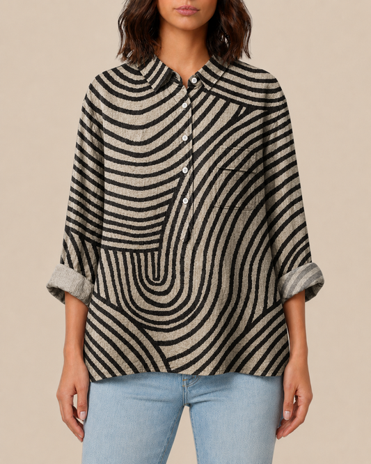 Becca | Bluse mit Künstlerprint