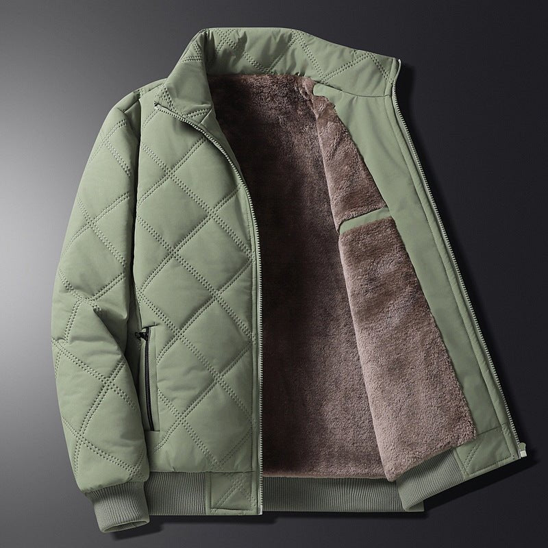 Herren Langarm-Winterjacke mit Taschen