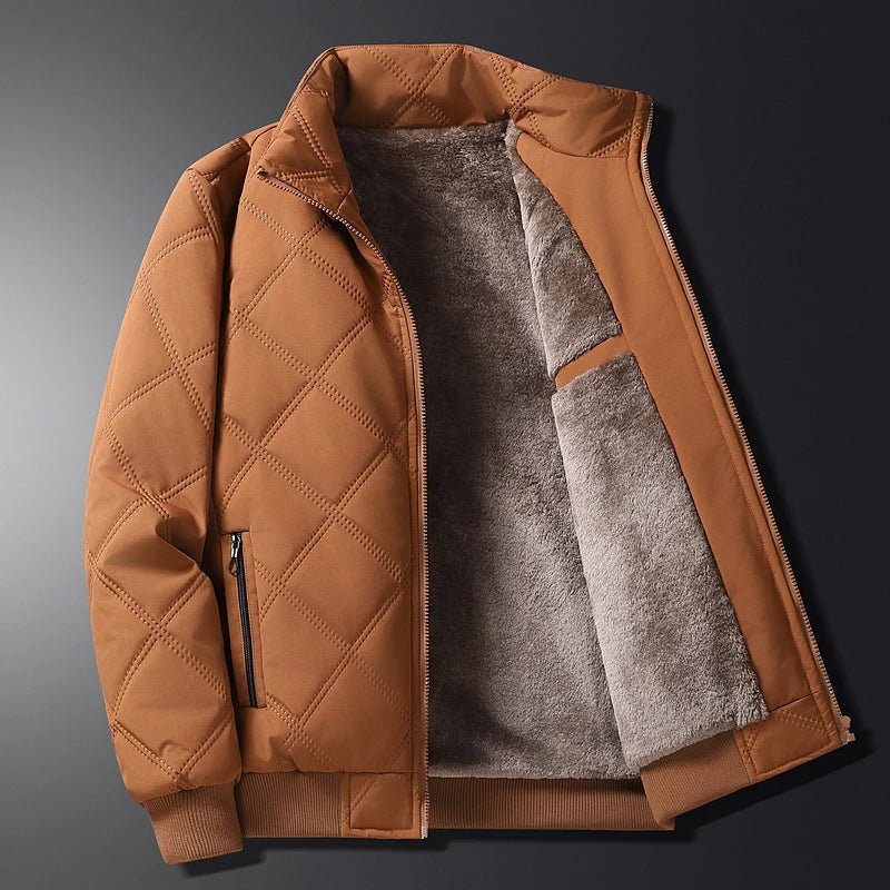 Herren Langarm-Winterjacke mit Taschen