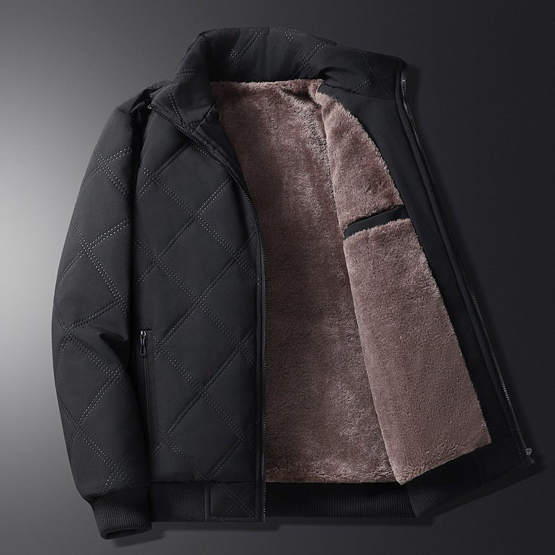 Herren Langarm-Winterjacke mit Taschen