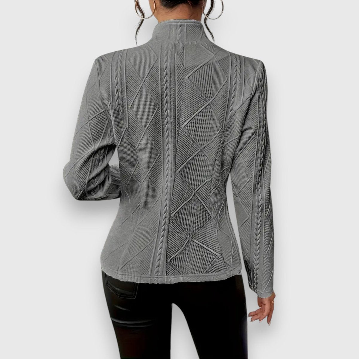 Loretta | Strukturierter Cardigan mit Knopfleiste