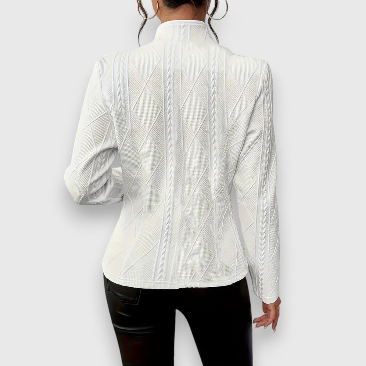 Loretta | Strukturierter Cardigan mit Knopfleiste