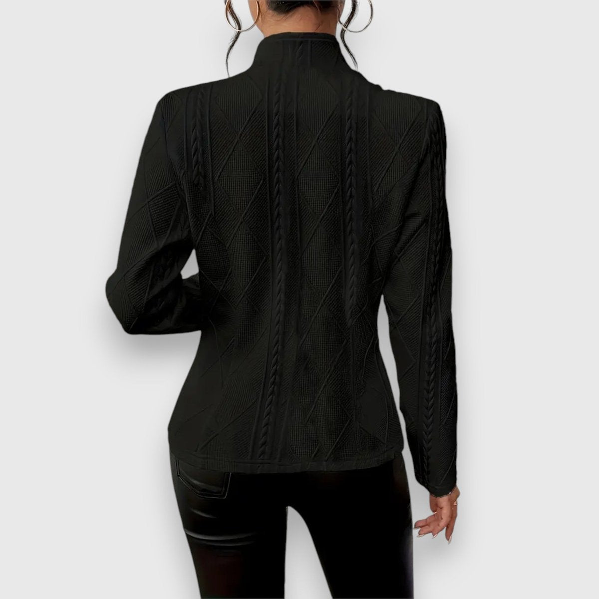 Loretta | Strukturierter Cardigan mit Knopfleiste