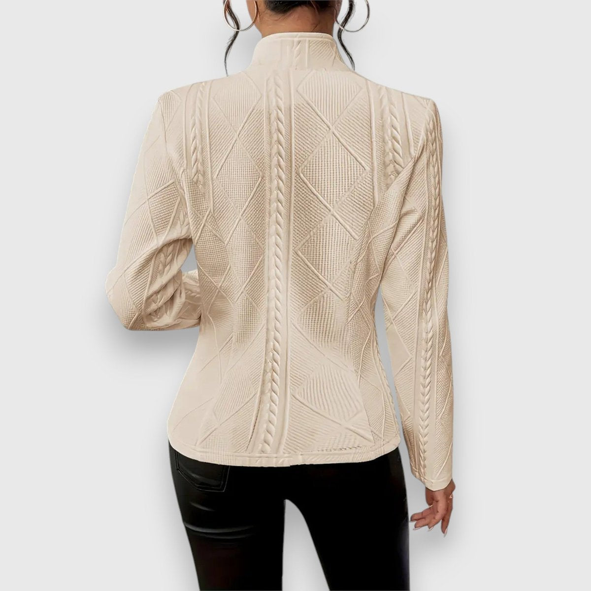 Loretta | Strukturierter Cardigan mit Knopfleiste