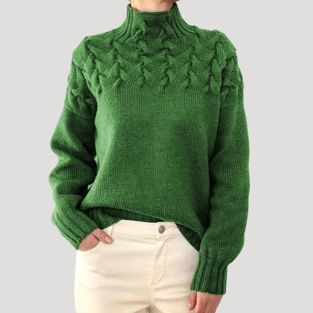 Tomke | Rollkragenpullover mit Zopfmuster