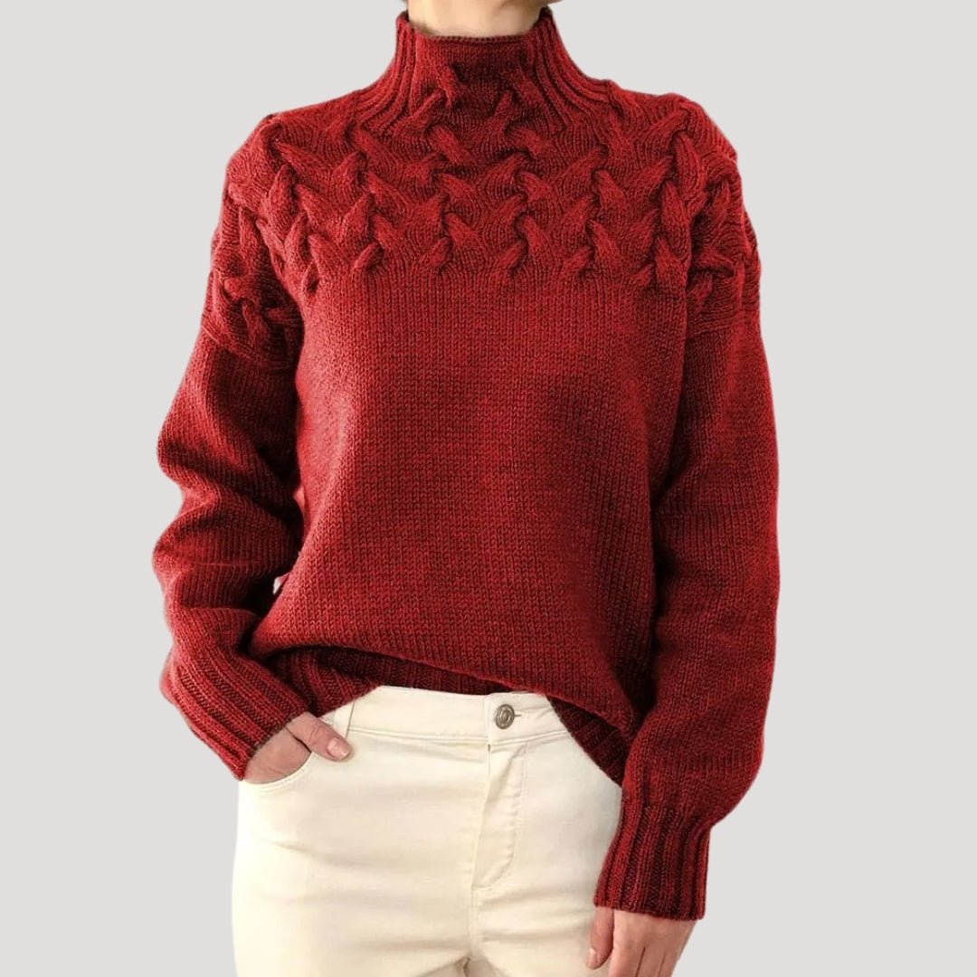 Tomke | Rollkragenpullover mit Zopfmuster