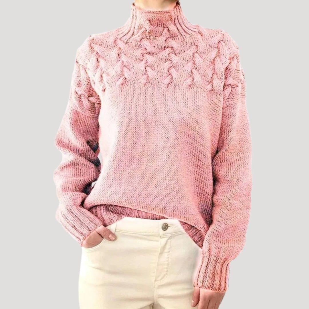 Tomke | Rollkragenpullover mit Zopfmuster