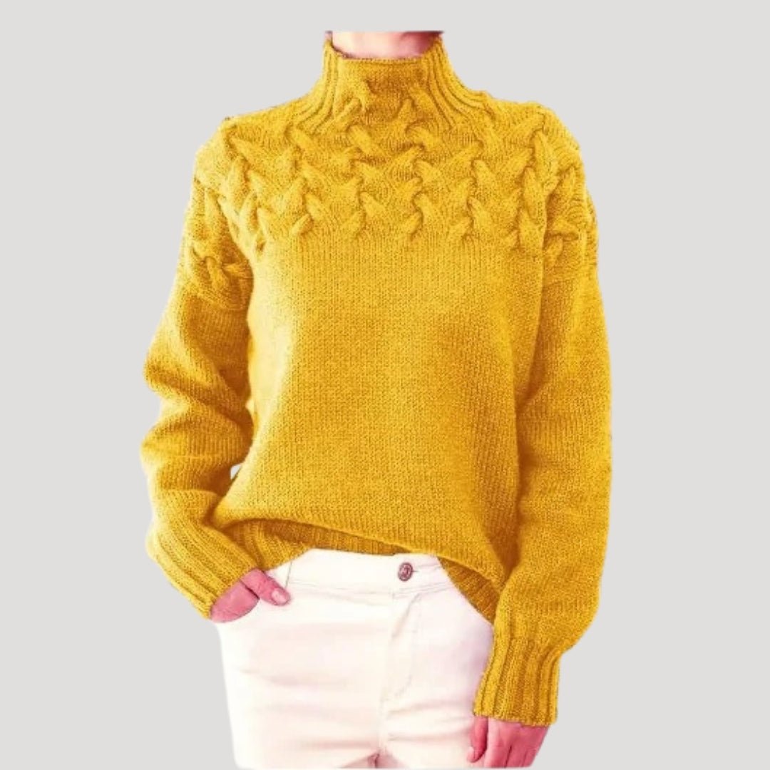 Tomke | Rollkragenpullover mit Zopfmuster