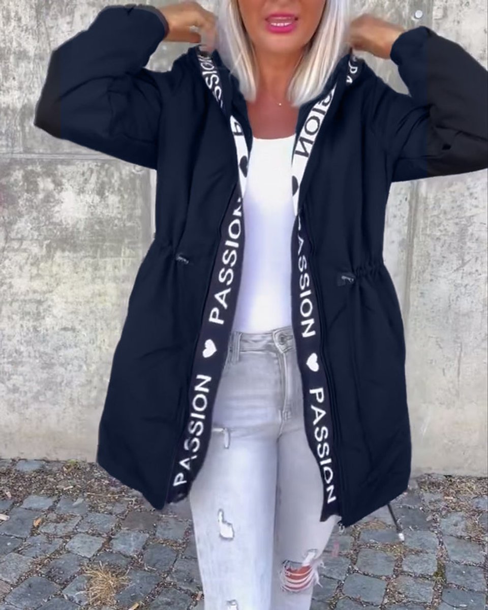 Camila | Midi-Parka mit Kapuze und Kordelzug