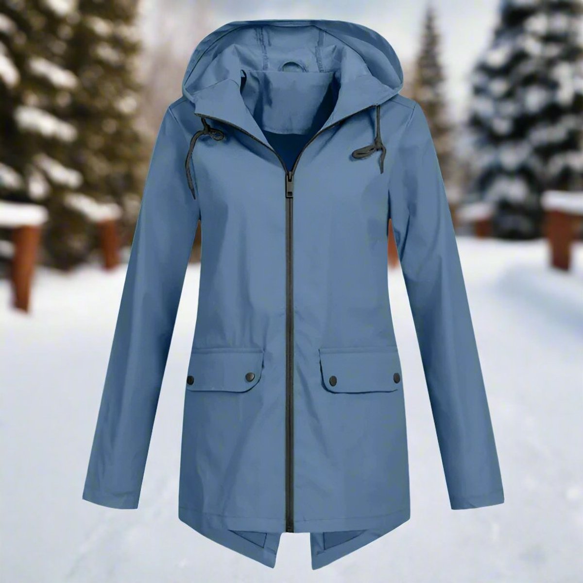 Lorraine | Wasserdichte Langjacke mit Kapuze