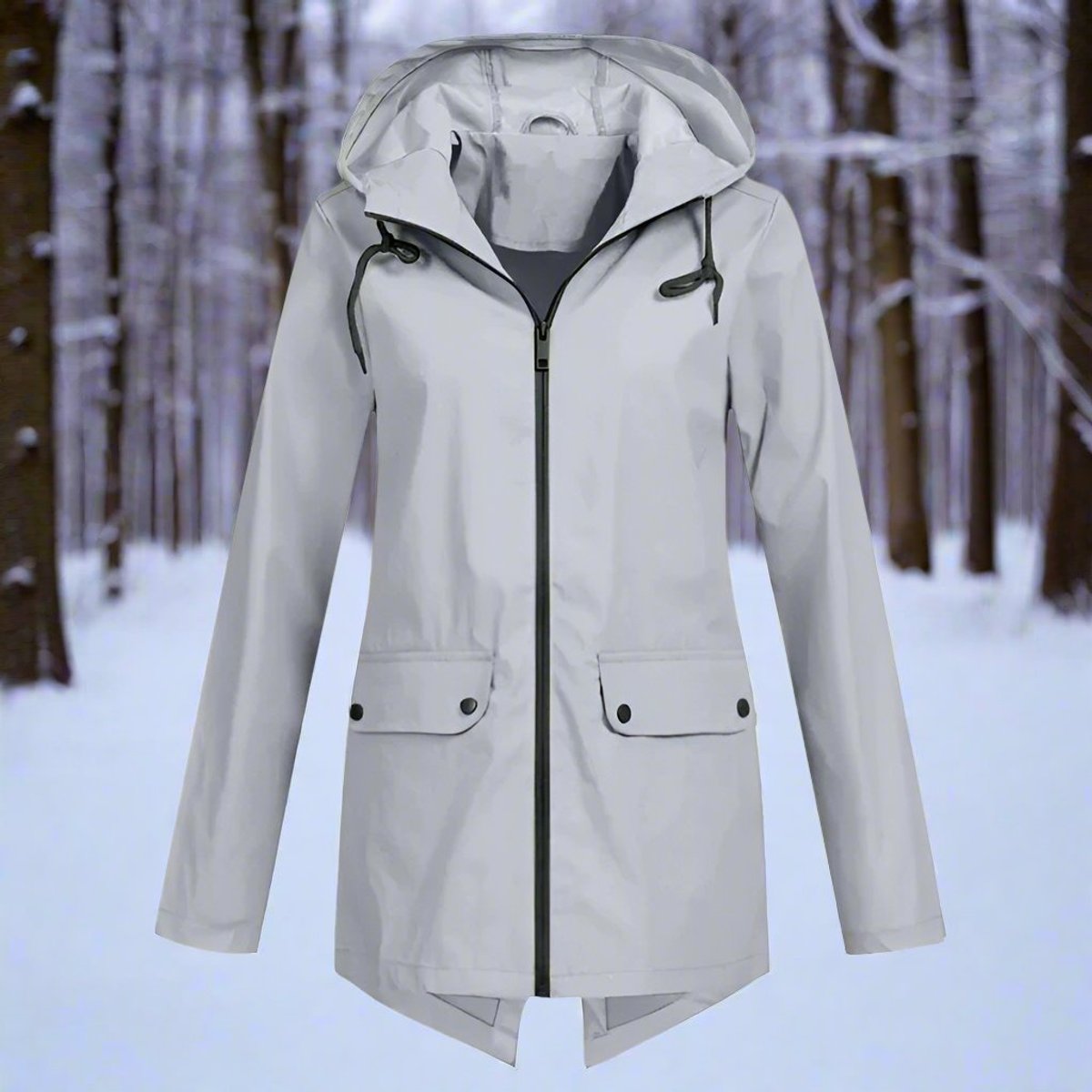 Lorraine | Wasserdichte Langjacke mit Kapuze