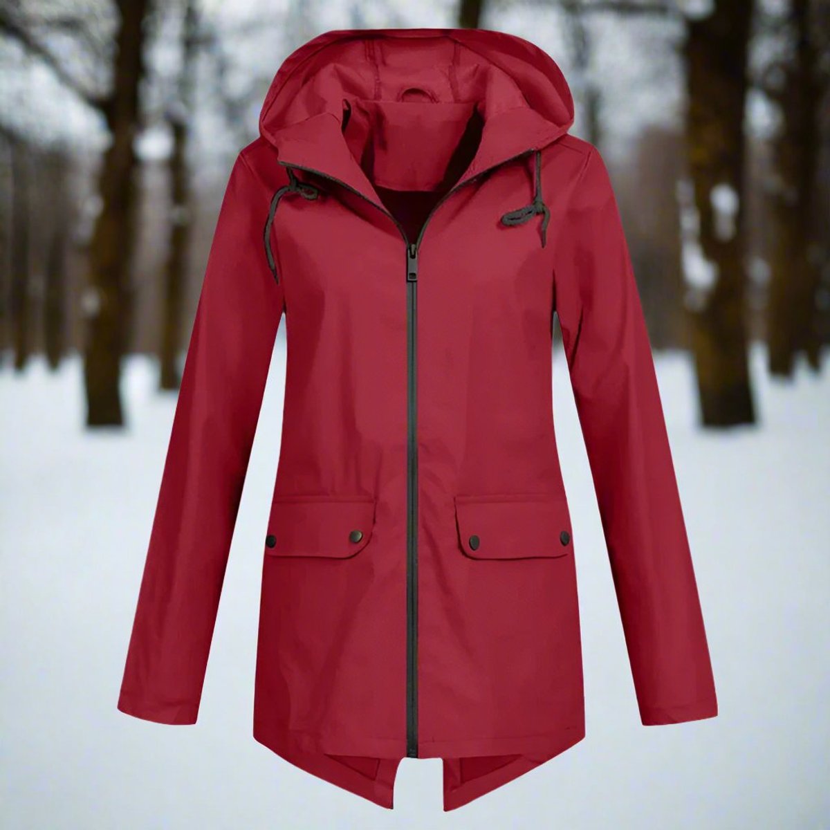 Lorraine | Wasserdichte Langjacke mit Kapuze
