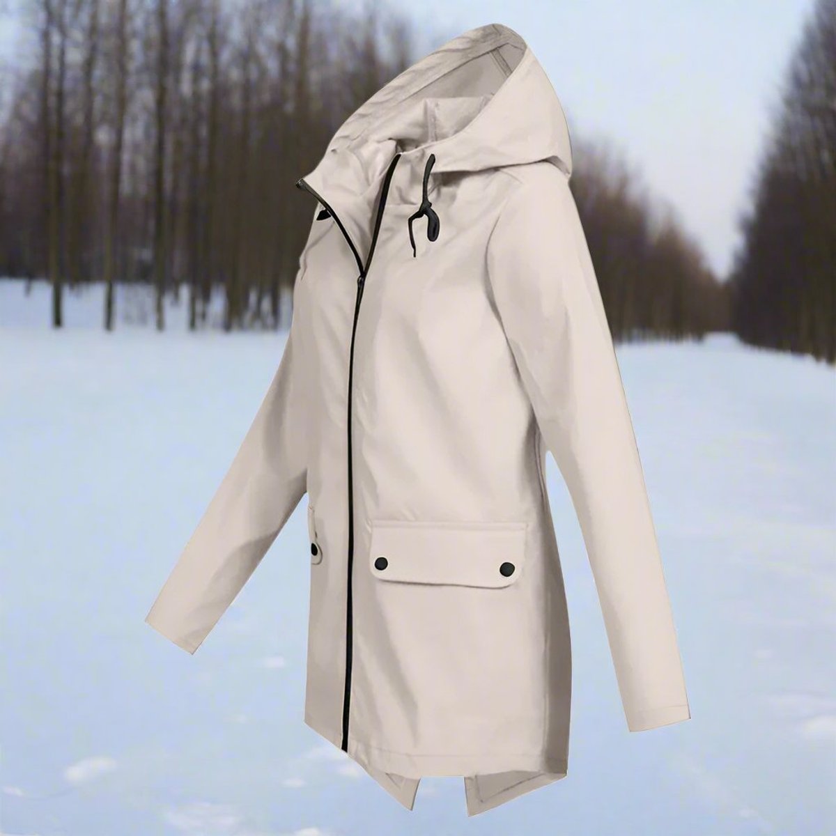 Lorraine | Wasserdichte Langjacke mit Kapuze